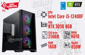 Bộ PC I5-12400F/ RAM 16G/ SSD Nvme 256G/ VGA RTX 3050 8GB