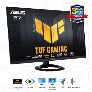 Màn Hình ASUS TUF Gaming VG279Q3R 27in/ FHD/ Fast IPS/ 180Hz/ 1ms GTG/ Adaptive Sync/ ELMBSync/ Có Loa