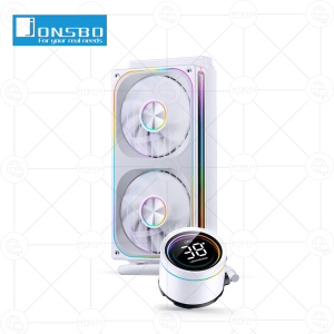 Tản Nhiệt Nước AIO Jonsbo TH-240 - White (ARGB, Hiển Thị Nhiệt Độ)