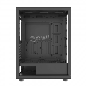 Vỏ Case KENOO ESPORT EM700 - 3F - Black (Tặng 3 Fan LED RGB)