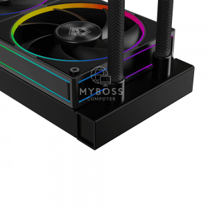 Tản Nhiệt Nước AIO ID-COOLING SPACE SL240 - Black (Màn Hình LCD Hiển Thị Thông Số)