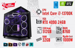 Bộ PC I7-13700K/ Ram 32G/ SSD Nvme 512G/ VGA RTX 4090