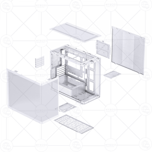 Vỏ Case Jonsbo D300 White