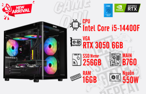 Bộ PC I5-14400F/ RAM 16G/ SSD 256G/ VGA RTX 3050 6GB