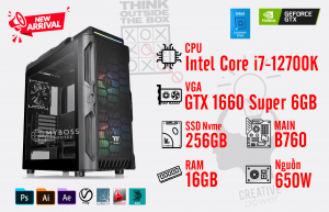 Bộ PC I7-12700K/ Ram 16G/ SSD Nvme 256G/ VGA GTX 1660 Super