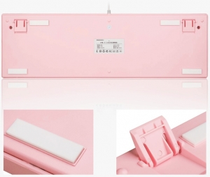 Bàn phím cợ HJK901 Pink/ Full Size Blue SW