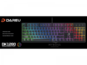 Bàn phím cơ DareU DK1280 - Black RGB (Red Switch)
