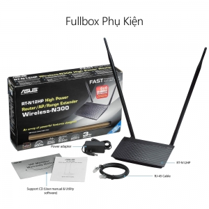ASUS RT-N12HP (Dũng Sĩ Xuyên Tường) N300, phủ sóng rộng