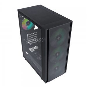 Vỏ Case KENOO ESPORT EM700 - 3F - Black (Tặng 3 Fan LED RGB)