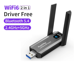 USB Adapter Wifi 6/ Bluetooth AIC8800D80 2.4Ghz/ 5Ghz