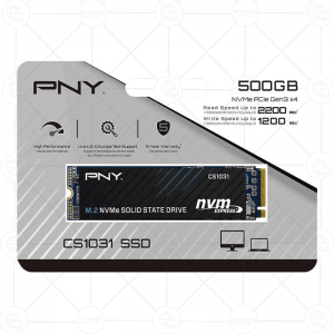 SSD PNY CS1031 500GB M.2 2280 PCIe NVMe Gen3 x4