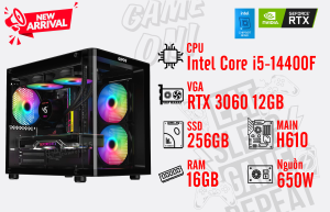 Bộ PC I5-14400F/ RAM 16G/ SSD 256G/ VGA RTX 3060 12GB