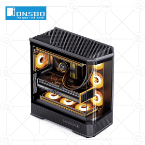 Vỏ Case Jonsbo D400 Black - ATX (No Fan)
