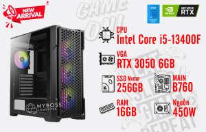 Bộ PC I5-13400F/ RAM 16G/ SSD Nvme 256G/ VGA RTX 3050 6GB