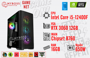 Cấu Hình PC GAME NET I5-12400F/ Ram 16G/ VGA RTX 3060 12G