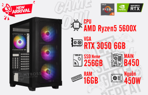 BỘ PC AMD Ryzen 5600X/ RAM 16G/ SSD Nvme 256G/ VGA RTX 3050 6G