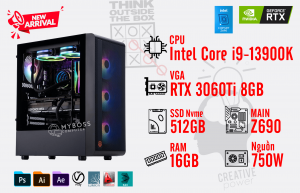 Bộ PC I9-13900K/ Ram 16G/ SSD Nvme 512/ VGA RTX 3060Ti