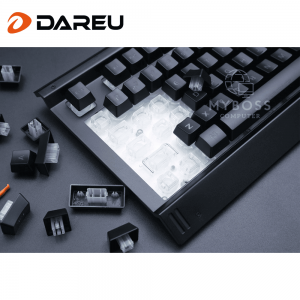 Bàn Phím Giả Cơ DareU LK145 USB Black - LED Rainbow