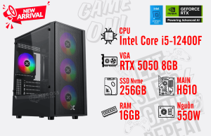 Bộ PC I5-12400F/ RAM 16GB/ SSD Nvme 256GB/ VGA RTX 5050 8GB