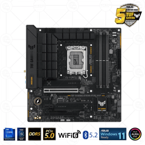 Mainboard ASUS TUF GAMING B760M-PLUS WIFI DDR5 (Intel B760, Socket 1700, m-ATX, 4 khe RAM DDR5, WIFI + Bluetooth)