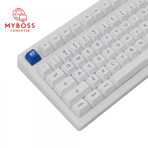 Bàn phím AKKO PC75B Plus Blue on White (Bluetooth 5.0 / Wireless 2.4Ghz / Hotswap / Foam tiêu âm / AKKO CS Jelly switch)
