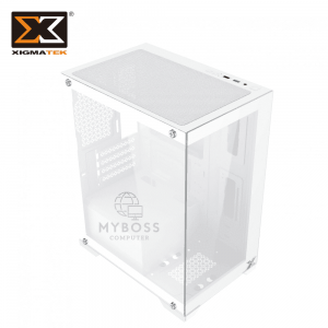 Vỏ Case XIGMATEK ENDORPHIN M ARTIC - White (Tặng 3 Fan ARGB/ Chỉnh Led Qua Phần Mềm)