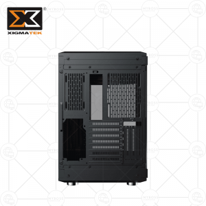 Vỏ Case XIGMATEK ALPHA CUBI - Black  (Tặng 3 Fan ARGB/ Chỉnh Led Qua Phần Mềm)