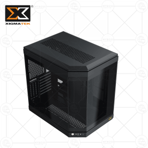 Vỏ Case XIGMATEK ALPHA CUBI - Black  (Tặng 3 Fan ARGB/ Chỉnh Led Qua Phần Mềm)