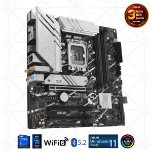 Mainboard ASUS PRIME B760M-A WIFI D4 (Intel B760, Socket 1700, m-ATX, 4 khe RAM DDR4, WIFI + Bluetooth)