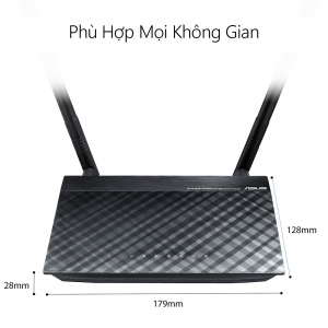 ASUS RT-N12HP (Dũng Sĩ Xuyên Tường) N300, phủ sóng rộng