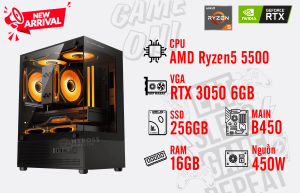 Bộ PC AMD Ryzen 5 5500/ RAM 16GB/ SSD 256GB/ VGA RX 3050 6GB