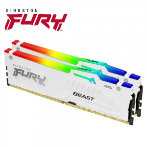 RAM Kingston FURY Beast White RGB 32GB (16GB*2) DDR5 5200MHz