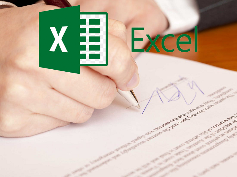 Tạo chữ kí  và ngăn chặn sao chép trong Excel
