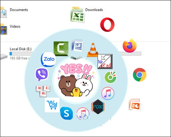 Cách tạo trình mở ứng dụng Windows 10 dạng hình tròn