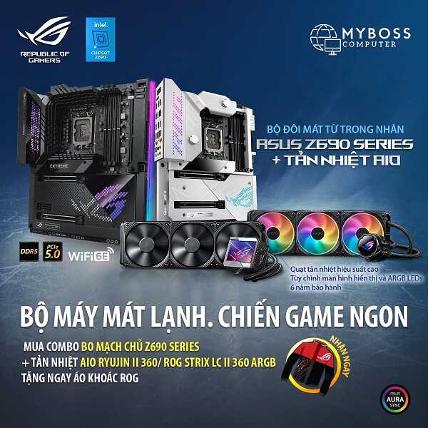 KÈO THƠM ĐÂY RỒI !  COMBO LẠNH NGẮT TẶNG QUÀ CỰC GẮT TỪ ASUS VÀ MYBOSS