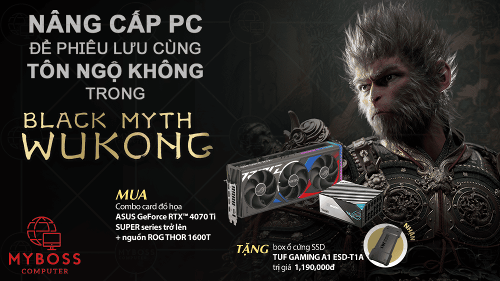 NÂNG CẤP PC ĐỂ PHIÊU LƯU CÙNG TÔN NGỘ KHÔNG TRONG BLACK MYTH WUKONG