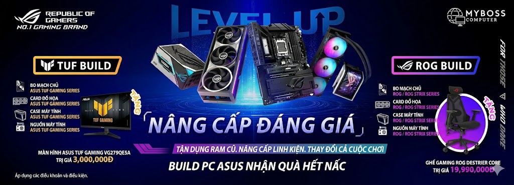 Tặng màn hình Asus
