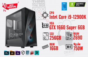 Bộ PC I9-12900K/ Ram 16G/ SSD Nvme 256G/ VGA GTX 1660 Super