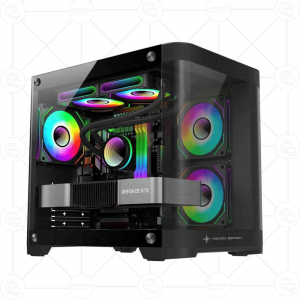 Vỏ Case KENOO ESPORT MK400 - Black (Tặng 3 Fan LED RGB)