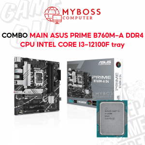 Combo Mainboard ASUS PRIME B760M-A D4 + CPU I3-12100F Tray