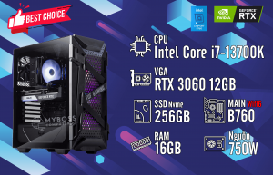 Bộ PC I7-13700K/ Ram 16G/ SSD Nvme 256G/ VGA RTX 3060 12G