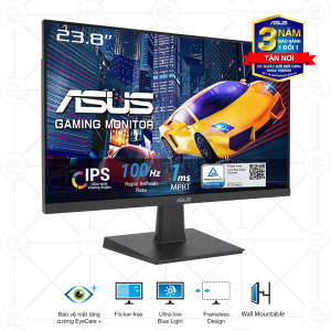 Màn Hình ASUS VA24EHF 24in/ Full HD/ IPS/ 100hz/ 1ms/ Eye Care/ Adaptive Sync