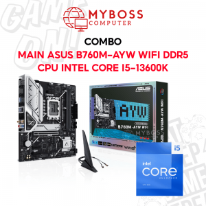 Combo Mainboard ASUS B760M-AYW WIFI DDR5 + CPU I5-13600K