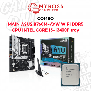 Combo Mainboard ASUS B760M-AYW WIFI DDR5 + CPU I5-13400F Tray