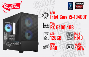 Bộ PC I5-10400F/ Ram 8G/ SSD 120G/ VGA RX 6400 4GB