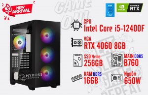 Bộ PC I5-12400F/ Ram 16G DDR5/ SSD Nvme 256G/ VGA RTX 4060 8GB