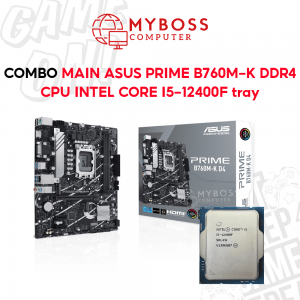 Combo Mainboard ASUS PRIME B760M-K D4 + CPU I5-12400F Tray