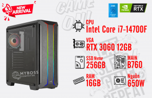 Bộ PC I7-14700F/ Ram 16G/ SSD Nvme 256G/ VGA RTX 3060 12GB