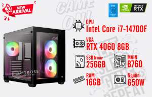 Bộ PC I7-14700F/ Ram 16G/ SSD Nvme 256G/ VGA RTX 4060 8GB