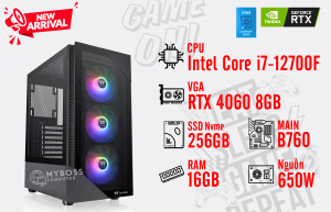 Bộ PC I7-12700F/ Ram 16G/ SSD Nvme 256G/ VGA RTX 4060 8GB